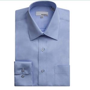 Men’s Blue Long Sleeve Dress Shirt Sz 18, 34/35